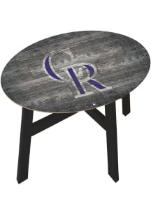 Colorado Rockies Logo Heritage Purple End Table