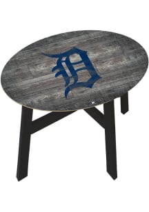 Detroit Tigers Logo Heritage Navy Blue End Table