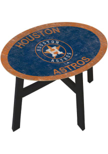 Houston Astros Distressed Navy Blue End Table