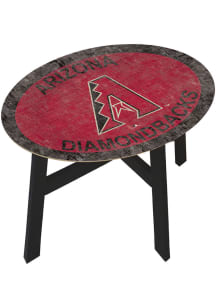Arizona Diamondbacks Distressed Red End Table
