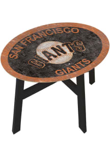 San Francisco Giants Distressed Orange End Table