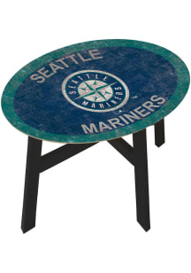Seattle Mariners Distressed Navy Blue End Table