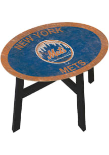 New York Mets Distressed Blue End Table