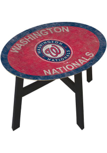 Washington Nationals Distressed Red End Table