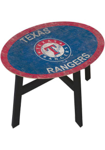 Texas Rangers Distressed Blue End Table