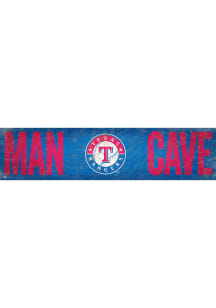 Texas Rangers Man Cave 6x24 Sign