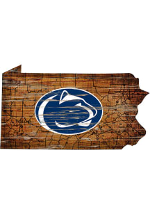 Penn State Nittany Lions Distressed State 24 Inch Sign