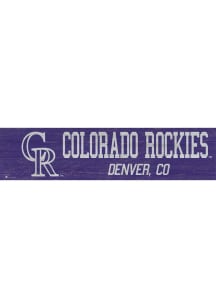Colorado Rockies 6x24 Sign