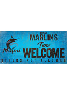Miami Marlins Fans Welcome 6x12 Sign