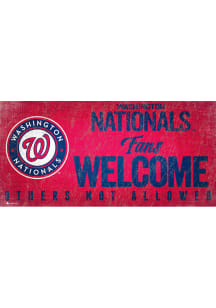 Washington Nationals Fans Welcome 6x12 Sign
