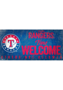 Texas Rangers Fans Welcome 6x12 Sign