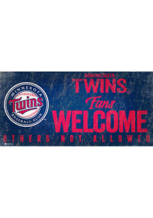 Minnesota Twins Fans Welcome 6x12 Sign