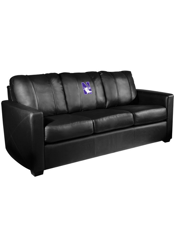 Northwestern Wildcats Faux Leather Sofa