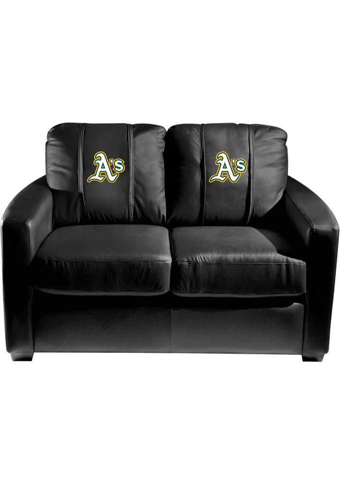 Oakland Athletics Faux Leather Love Seat