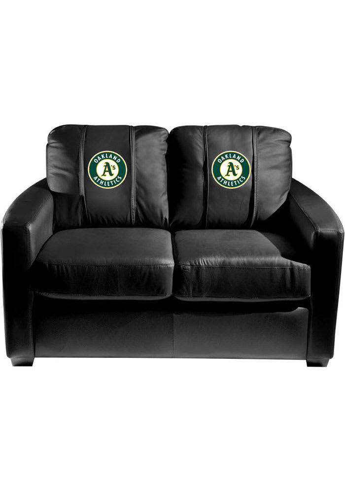 Oakland Athletics Faux Leather Love Seat