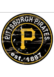 Pittsburgh Pirates Established Date Circle 24 Inch Sign