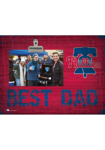 Philadelphia Phillies Best Dad Clip Picture Frame