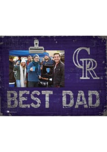Colorado Rockies Best Dad Clip Picture Frame