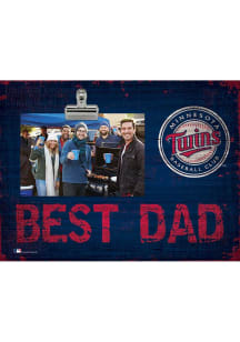 Minnesota Twins Best Dad Clip Picture Frame
