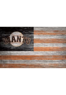San Francisco Giants Distressed Flag 11x19 Sign