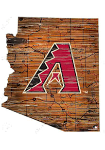 Arizona Diamondbacks Mini Roadmap State Sign - Red