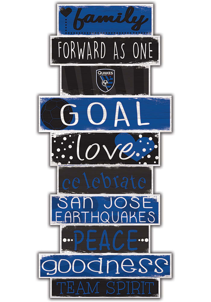 San Jose Earthquakes Celebrations Stack 24 Inch Sign