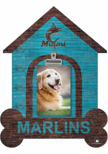 Miami Marlins Dog Bone House Clip Picture Frame