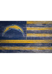 Los Angeles Chargers Distressed Flag 11x19 Sign