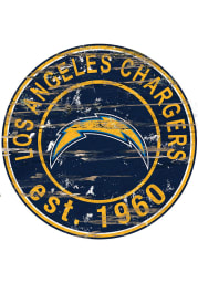 Los Angeles Chargers Established Date Circle 24 Inch Sign