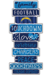 Los Angeles Chargers Celebrations Stack 24 Inch Sign