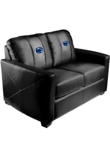 Black Penn State Nittany Lions Faux Leather Style Love Seat