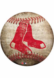 Boston Red Sox Baseball Shaped Sign