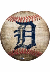 Detroit Tigers Baseball Shaped Sign