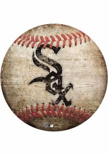 Chicago White Sox Baseball Shaped Sign