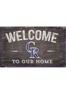 Colorado Rockies Welcome to our Home Sign