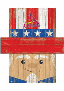 St Louis Cardinals Patriotic Head Sign