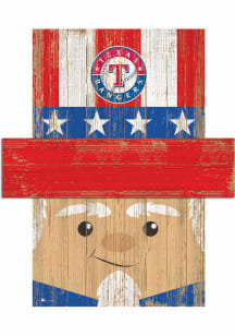 Texas Rangers Patriotic Head Sign