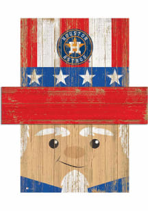 Houston Astros Patriotic Head 6x5 Sign