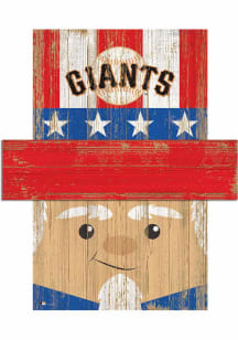 San Francisco Giants Patriotic Head 6x5 Sign