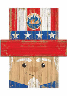 New York Mets Patriotic Head 6x5 Sign
