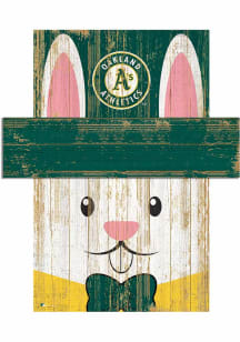 Oakland Athletics Easter Bunny Head Sign