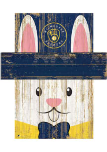 Milwaukee Brewers Easter Bunny Head Sign