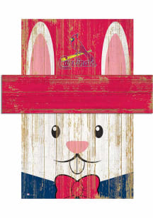 St Louis Cardinals Easter Bunny Head Sign