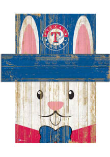 Texas Rangers Easter Bunny Head Sign
