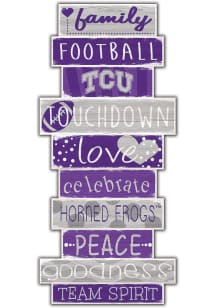 TCU Horned Frogs Celebrations Stack 24 Inch Sign