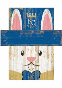 Kansas City Royals Easter Bunny  Head 6x5 Sign