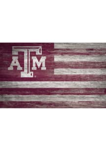 Texas A&amp;M Aggies Distressed Flag 11x19 Sign