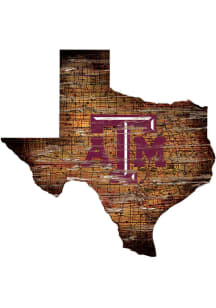 Texas A&amp;M Aggies Distressed State 24 Inch Sign