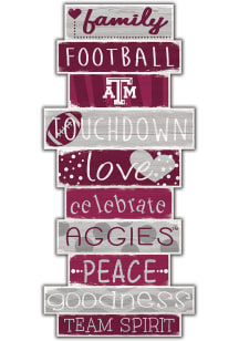 Texas A&amp;M Aggies Celebrations Stack 24 Inch Sign