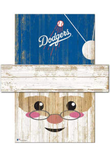 Los Angeles Dodgers Santa Head Sign
